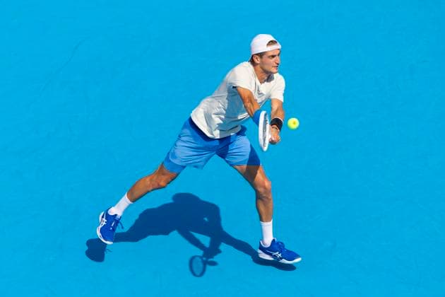 August 16, 2025, Mason, Ohio, USA: Mason, Ohio; Cincinnati Open Tennis Tournament - 2025 08 15 - Terrence Atmane plays a ball against opponent Jannik Sinner. Sinner won 7-6 6-2. - ZUMAPress Mason USA - ZUMAn24_ 20250816_zaf_n24_027 Copyright: xWallyxNellx