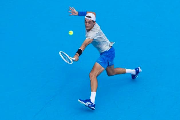 August 16, 2025, Mason, Ohio, USA: Mason, Ohio; Cincinnati Open Tennis Tournament - 2025 08 15 - Terrence Atmane plays a ball against opponent Jannik Sinner. Sinner won 7-6 6-2. - ZUMAPress Mason USA - ZUMAn24_ 20250816_zaf_n24_094 Copyright: xWallyxNellx