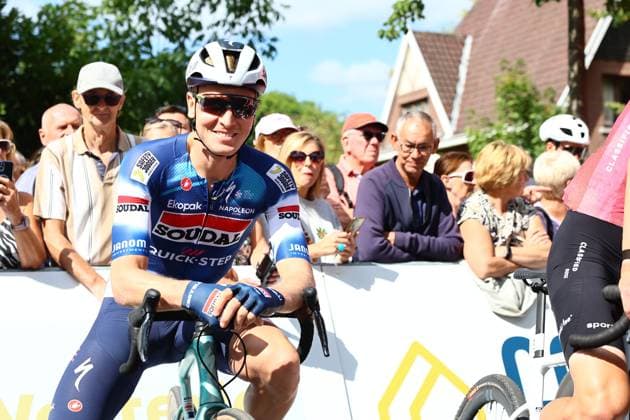 Belgian Tim Merlier pictured before the elite race at the Belgian Gravel Championships, Sunday 17 August 2025, in Westerlo. DAVIDxPINTENS  x131382086x