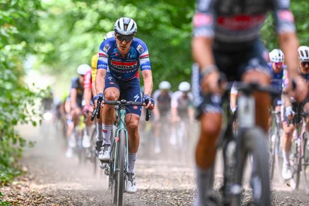 Belgian 2025 National Championship Gravel Westerlo 17 08 2025 WESTERLO, BELGIUM - AUGUST 17 : Merlier Tim (BEL) of Soudal - Quick Step in action during the Elite cycling Gravel race of the Belgian National Championships 2025 an UCI National Championships Gravel race with start and finish in Westerlo on August 17, 2025 in Westerlo, Belgium, 17 08 2025 Westerlo Belgium  Copyright: xGvgx