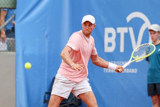 Jeremy Schifris GER , ATP Challenger Swabia Open, Men, Tennis, Qualifying round, 17 08 2025 Augsburg Bavaria Germany Copyright: xkolbert-press ChristianxKolbertx