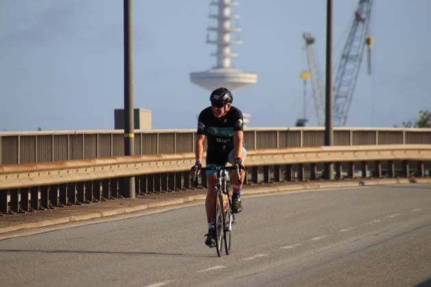 ADAC Cyclassics cycling race in Hamburg Participants on the 110-kilometre Everyman course