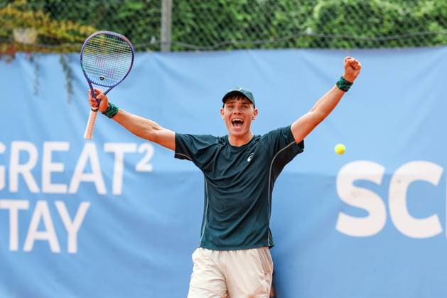Winner, Nikolai Barsukov GER , ATP Challenger Swabia Open, Men, Tennis, Qualifying round, 17 08 2025 Augsburg Bavaria Germany Copyright: xkolbert-press ChristianxKolbertx