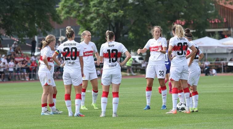 Stuttgart , DFB Cup Women VfB Stuttgart vs 1 FSV Mainz 05 , VfB team