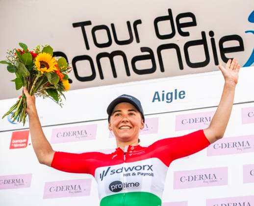 August 17, 2025, Aigle, Vaud, Switzerland: Aigle Switzerland, 08 17 2025: KATA BIANKA VAS of the SD Worx team wins the 3rd stage during the 2025 Tour de Romandie Women. The 3rd stage of the Tour de Romandie and which is also the last stage, which is a loop race from Aigle to Aigle and is part of the UCI Wonen s World Tour. Aigle Switzerland - ZUMAd206 20250817_zip_d206_004 Copyright: xEricxDubostx