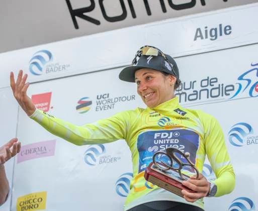 August 17, 2025, Aigle, Vaud, Switzerland: Aigle Switzerland, 08 17 2025: ELISE CHABBEY of Team FDJ - SUEZ wins the 4th edition of the Tour de Romandie during the 2025 Tour de Romandie Women. Aigle Switzerland - ZUMAd206 20250817_zip_d206_007 Copyright: xEricxDubostx