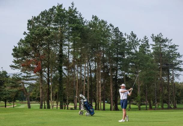 REPRO FREE *PRESS RELEASE NO REPRODUCTION FEE* EDITORIAL USE ONLY AIG Irish Men s Amateur Close Championships, Westport, Mayo 17 8 2025 Benjamin Oberholzer Benjamin Oberholzer 17 8 2025  Copyright: x INPHO TomxMaherx TEK_4252