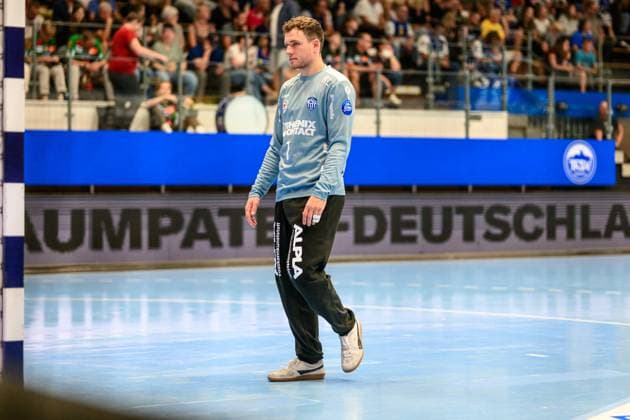 Constantin, Moestl TW, TBV Lemgo Lippe, 1 GER, Thuringia, ThSV Eisenach vs TBV Lemgo Lippe, Wartburg Cup Eisenach 2025, Handball, Season 2025 2026, Sunday, 17 08 2025 GER, Thuringia, ThSV Eisenach vs TBV Lemgo Lippe, Wartburg Cup Eisenach 2025, Handball, Season 2025 2026, Sunday, 17 08 2025 Eisenach Copyright: xEibner-Pressefoto MartinxHerbstx EP_MHT