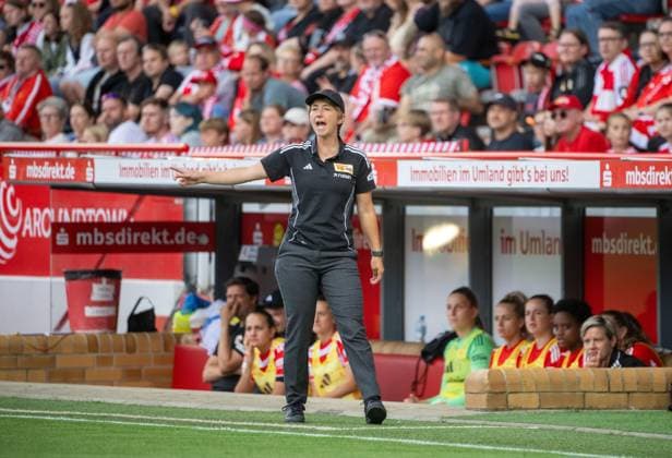 Soccer, Women, Test match, Season 2025 2026, 1 FC Union Berlin Real Madrid, Coach Ailien Poese 1 Women 1 FC Union , 17 08 2025, Copyright: xMatthiasxKochx