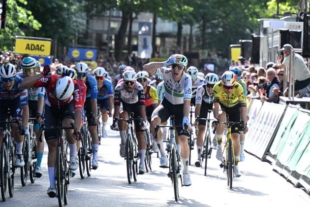 17-08-2025 Classica Di Amburgo; 2025, Q36.5; 2025, Visma - Lease A Bike; 2025, Lotto; Townsend, Rory; Van Aert, Wout; De Lie, Arnaud; Amburgo; 