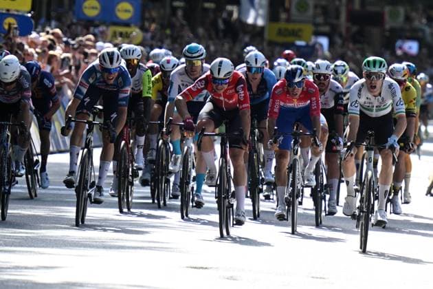 17-08-2025 Classica Di Amburgo; 2025, Q36.5; 2025, Lotto; 2025, Soudal - Quick Step; Townsend, Rory; De Lie, Arnaud; Magnier, Paul; Amburgo; 