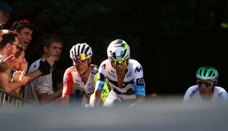 ADAC Cyclassics cycling race in Hamburg The elite field crosses the Waseberg