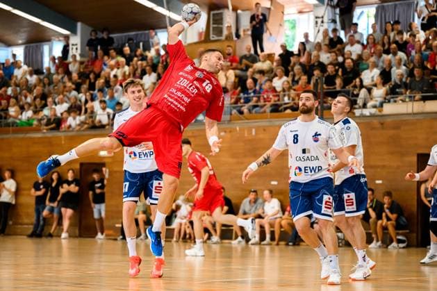 Bietigheim HBL 25 26 DHB Pokal SG BBM Bietigheim VfL Potsdam Fabian Wiederstein Bietigheim Bietigheim Bissingen Halle am Viadukt Baden Württemberg Germany