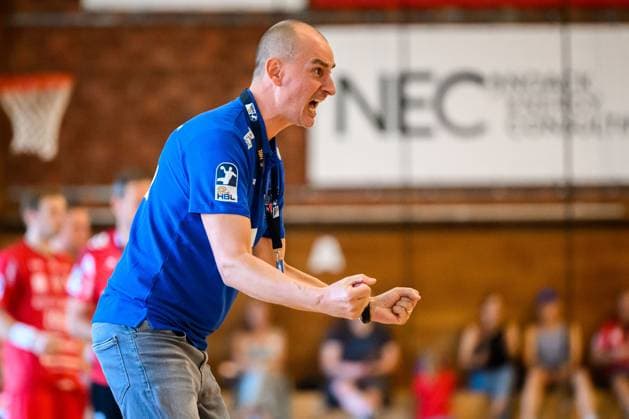 Bietigheim HBL 25 26 DHB Pokal SG BBM Bietigheim VfL Potsdam Coach Emir Kurtagic Potsdam Bietigheim Bissingen Halle am Viadukt Baden Württemberg Germany