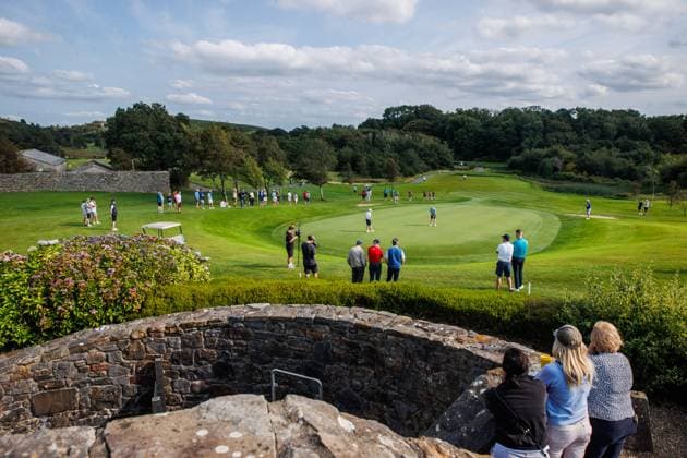 REPRO FREE *PRESS RELEASE NO REPRODUCTION FEE* EDITORIAL USE ONLY AIG Irish Men s Amateur Close Championships, Westport, Mayo 17 8 2025 Stuart Grehan hits a putt Stuart Grehan hits a putt 17 8 2025  Copyright: x INPHO TomxMaherx B48I9843