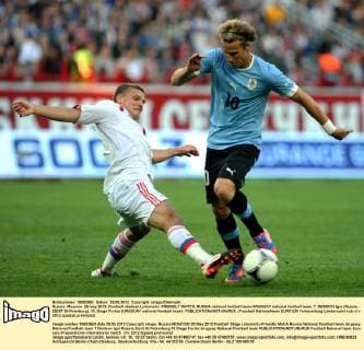 Football, EURO 2012, Test match, Russia - Uruguay 1:1