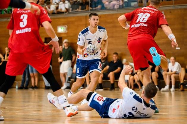 Bietigheim HBL 25 26 DHB Pokal SG BBM Bietigheim VfL Potsdam Markus Mahr Potsdam Bietigheim Bissingen Halle am Viadukt Baden Württemberg Germany