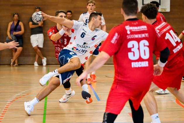 Bietigheim HBL 25 26 DHB Pokal SG BBM Bietigheim VfL Potsdam Markus Mahr Potsdam Bietigheim Bissingen Halle am Viadukt Baden Württemberg Germany