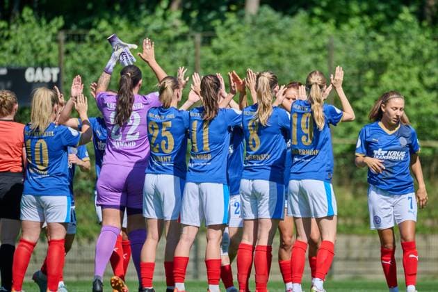 17 08 2025, Football, Women, Women, DFB Cup Play Offs, Season 2025 2026, Holstein Women, Holstein Kiel SV Meppen Mannschaft Kiel, Citti Fussball Park Proj Holstein Stadion Schleswig Holstein Germany