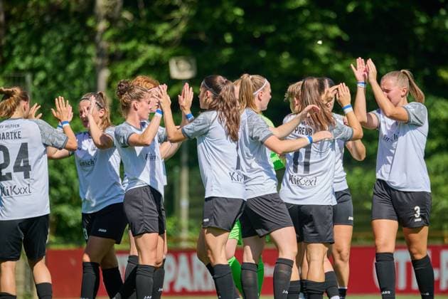 17 08 2025, Football, Women, Women, DFB Cup Play Offs, Season 2025 2026, Holstein Women, Holstein Kiel SV Meppen Mannschaft Kiel, Citti Fussball Park Proj Holstein Stadion Schleswig Holstein Germany