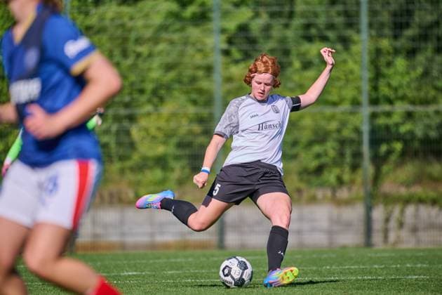 17 08 2025, Football, Women, Women, DFB Cup Play Offs, Season 2025 2026, Holstein Women, Holstein Kiel SV Meppen Captain Lena Maria Göppel Meppen Kiel, Citti Football Park Proj Holstein Stadium Schleswig Holstein Germany