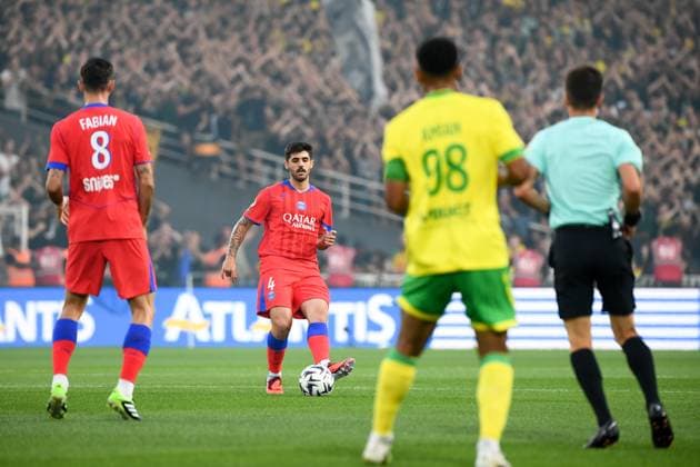FC Nantes v Paris Saint-Germain FC - Ligue 1 McDonald s 2025 2026 04 Lucas BERALDO (psg) during the Ligue 1 McDonald s match between FC Nantes and Paris Saint-Germain FC at Stade de la Beaujoire on August 17, 2025 in Nantes, France. Nantes France  Copyright: xFEPx 776348097