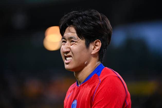 FOOTBALL : Nantes vs PSG - Ligue 1 - 17 08 2025 Lee Kang In ( 19 - PSG ) reacts during the Ligue 1match between FC Nantes and Paris Saint Germain at Stade de la Beaujoire on August 17, 2025 in Nantes, France. ( Photo by Dante Badano PsnewZ ) - NantesFrance  Copyright: xDantexBadanox
