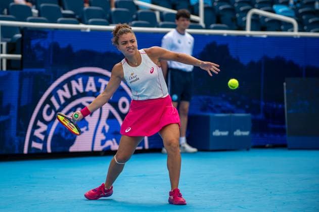 Tennis, WTA tournament in Cincinnati, Jasmine Paolini - Veronika Kudermetova