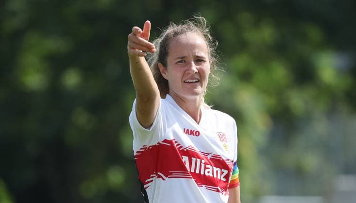 Stuttgart , DFB Cup Women VfB Stuttgart vs 1 FSV Mainz 05 , Fabienne Dongus VfB