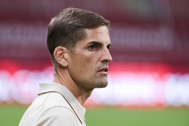 Ak Bars Arena Stadium. The Russian Premier League. Rubin (Kazan) - Sochi (Sochi). Sochi head coach Robert Moreno Gonzalez during the match SergeyxElagin