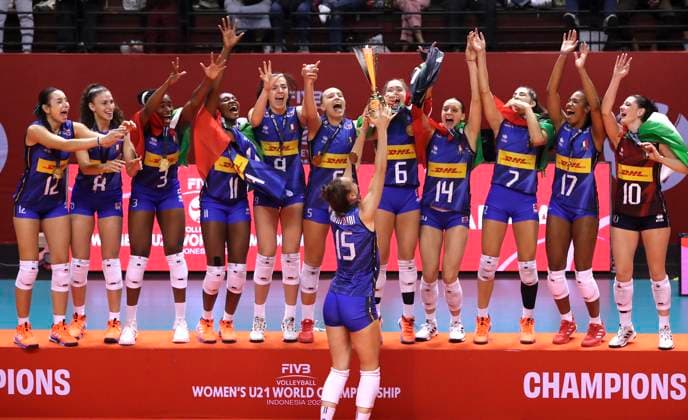 Volleyball, Women, U21 World Championship, Italy are world champions after beating Japan in the final