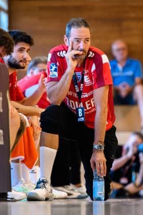 Bietigheim HBL 25 26 DHB Pokal SG BBM Bietigheim VfL Potsdam Coach Iker Romero Bietigheim Bietigheim Bissingen Halle am Viadukt Baden Württemberg Germany