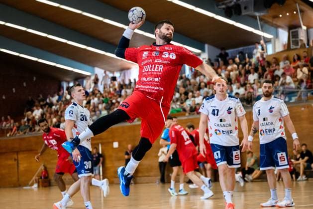 Bietigheim HBL 25 26 DHB Pokal SG BBM Bietigheim VfL Potsdam Jonathan Fischer Bietigheim Bietigheim Bissingen Halle am Viadukt Baden Württemberg Germany