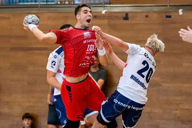 Bietigheim HBL 25 26 DHB Pokal SG BBM Bietigheim VfL Potsdam Nikola Vlahovic Bietigheim , Tim Hildenbrand Potsdam Bietigheim Bissingen Halle am Viadukt Baden Württemberg Germany