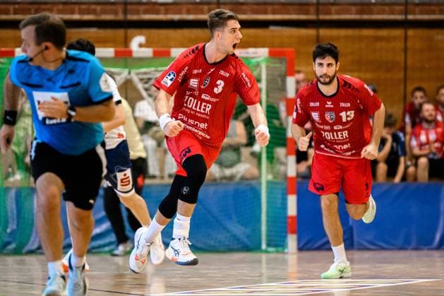 Bietigheim HBL 25 26 DHB Pokal SG BBM Bietigheim VfL Potsdam Nikola Vlahovic Bietigheim Jubel Freude Emotion Bietigheim Bissingen Halle am Viadukt Baden Württemberg Germany
