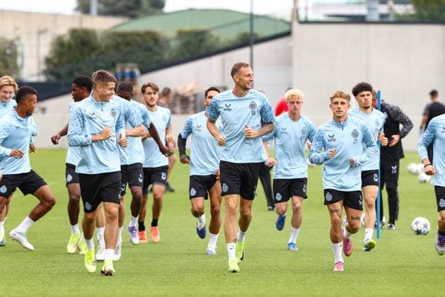 Football, CL Playoffs, FC Bruges, Training