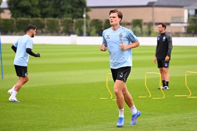 Rangers FC v Club Brugge - UEFA Champions League Media Activities 18 08 2025 WESTKAPELLE, BELGIUM - AUGUST 18 : Meijer Bjorn defender of Club Brugge pictured during a training session ahead of the UEFA Champions League 2025 26 play-off round first leg between Rangers FC and Club Brugge on August 18, 2025 in Westkapelle, Belgium, 18 08 2025 Westkapelle Belgium  Copyright: xTomasxSiskx