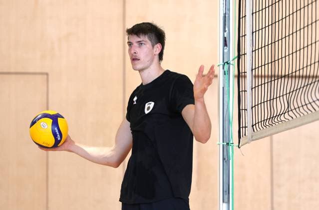 BAU 18 08 2025 Ludwigsburg Volleyball Barock Volleys MTV Ludwigsburg Training, new signing Jan Huber