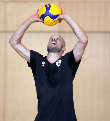 BAU 18 08 2025 Ludwigsburg Volleyball Barock Volleys MTV Ludwigsburg Training, Pascal Winter
