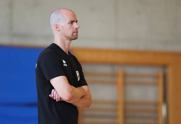 BAU 18 08 2025 Ludwigsburg Volleyball Barock Volleys MTV Ludwigsburg Training, Coach Hasse Mattila