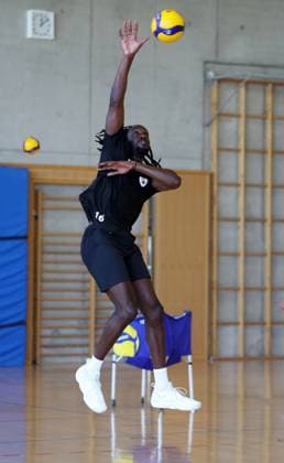 BAU 18 08 2025 Ludwigsburg Volleyball Barock Volleys MTV Ludwigsburg Training, new arrival Nyherowo Omene