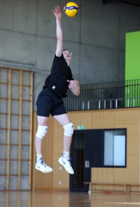 BAU 18 08 2025 Ludwigsburg Volleyball Barock Volleys MTV Ludwigsburg Training, newcomer Tomi Saarinen