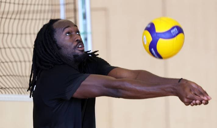 BAU 18 08 2025 Ludwigsburg Volleyball Barock Volleys MTV Ludwigsburg Training, new arrival Nyherowo Omene