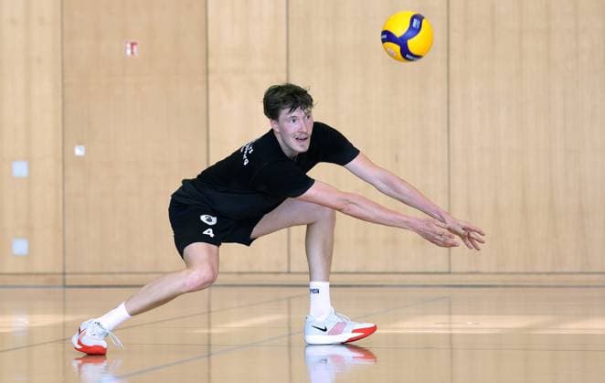 BAU 18 08 2025 Ludwigsburg Volleyball Barock Volleys MTV Ludwigsburg Training, Darius Diefenbach