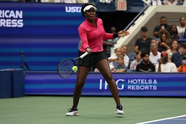 August 18, 2025, New York, New York, United States: VENUS WILLIAMS of USA during practise session before US Open at the USTA Billie Jean King National Tennis Center. New York. New York United States - ZUMAc278 20250818_zsp_c278_001 Copyright: xMarcinxCholewinskix