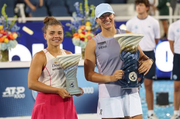 Tennis, WTA tournament in Cincinnati, final, Swiatek - Paolini