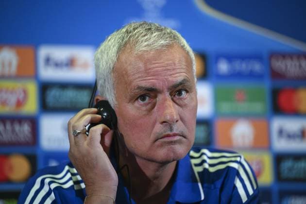 Ahead of Fenerbahce v Benfica - UEFA Champions League ISTANBUL, TURKIYE - AUGUST 19: Fenerbahce head coach Jose Mourinho attends a press conference, PK, Pressekonferenz ahead of the UEFA Champions League playoff first leg match against Portugal s Benfica team at the Chobani Stadium in Istanbul, Turkiye on August 19, 2025. Arif Hudaverdi Yaman Anadolu Istanbul Turkey. Editorial use only. Please get in touch for any other usage.  Copyright: x2025xAnadoluxArifxHudaverdixYamanx