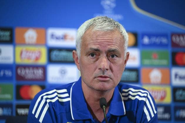 Ahead of Fenerbahce v Benfica - UEFA Champions League ISTANBUL, TURKIYE - AUGUST 19: Fenerbahce head coach Jose Mourinho attends a press conference, PK, Pressekonferenz ahead of the UEFA Champions League playoff first leg match against Portugal s Benfica team at the Chobani Stadium in Istanbul, Turkiye on August 19, 2025. Arif Hudaverdi Yaman Anadolu Istanbul Turkey. Editorial use only. Please get in touch for any other usage.  Copyright: x2025xAnadoluxArifxHudaverdixYamanx