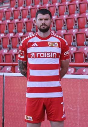 Oliver Burke 1 FC Union Berlin FCU Football 1 BL Bundesliga portrait appointment season 2025 2026 headshot, portrait, introduction, presentation, press event, GER 19 08 25