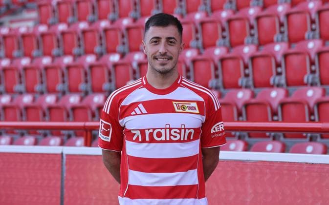 Josip Juranovic 1 FC Union Berlin FCU Football 1 BL Bundesliga Porträttermin Season 2025 2026 Headshot, portrait, introduction, presentation, press event, GER 19 08 25